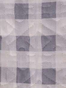 Double Bedspread Quilt With Brief, Straight Edge 2.00x2.30 - Light Grey - View 3