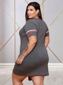 Plus Size Dresses - Los Angeles màu xám - Xem 1