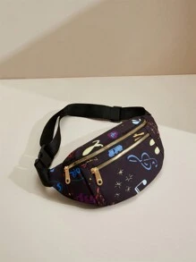 時尚防水女士腰包肩背兩用,結合腰包及胸包設計 - 彩色 - 查看 3