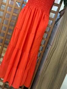 Women Dresses - 橘色 - 查看 4