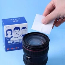 100pcs/Box Anti-Fog Wet Wipes For Glasses And Screens, Random Packaging