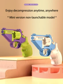 1pc Mini Carrot-Shape Non-Shooting Stress Relief Toy Gun - Multicolor - View 7