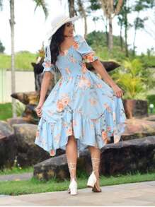 Women Dresses - 淺藍色 - 查看 2