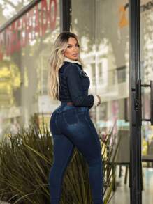 Women Jackets - 藍色 - 查看 2