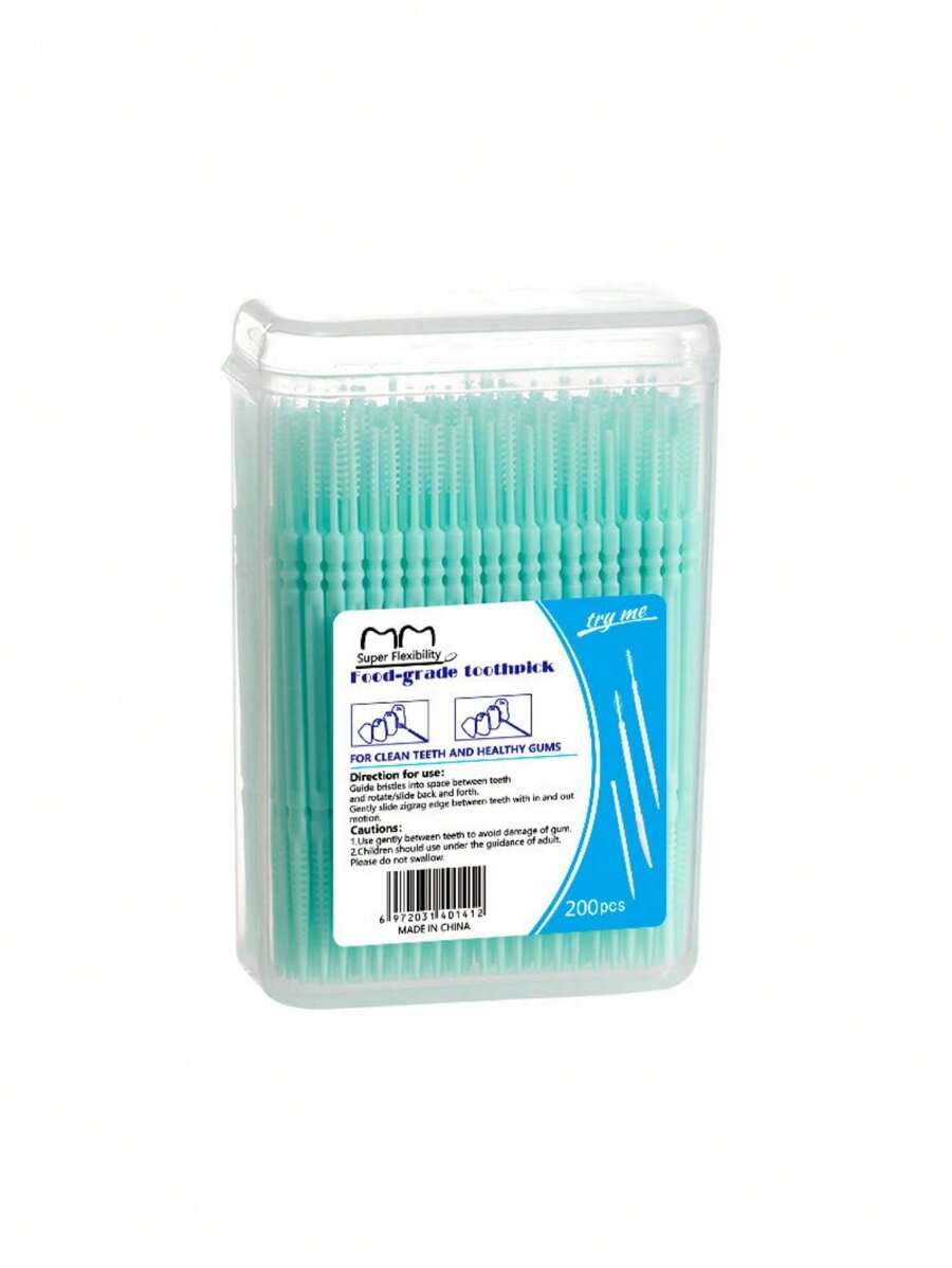 100 Pièces Brossettes Interdentaires- Soft Silicone Brosse à Dents Fil