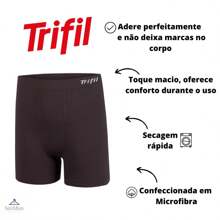 Cueca boxer plus size sem costura Trifil Ref.: 4411 - Chumbo - Visão 2