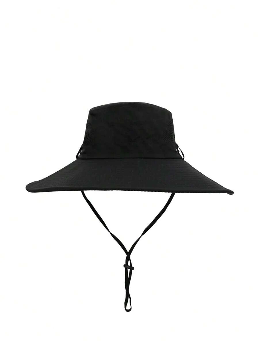 Men's Sun Protection Bucket Hat, And Fashionable New Style - Black - View 1