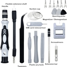 138 In 1 Precision Screwdriver Set, Magnetic DIY Precision Tool Kit, Mini Precision Screwdriver Bit Set For Glasses PC Laptop Mobile Cell Phone Digital Watch - Black - View 7