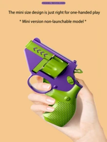 1pc Mini Carrot-Shape Non-Shooting Stress Relief Toy Gun - Multicolor - View 4