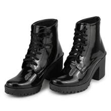 Women Mid-Calf Boots - Black - View 2