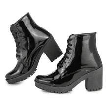 Women Mid-Calf Boots - Black - View 5