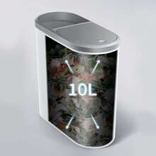 1pc Home Kitchen Bathroom Garbage Bin, Press & Pop-Up Lid, Sealed And Deodorized - White - View 4