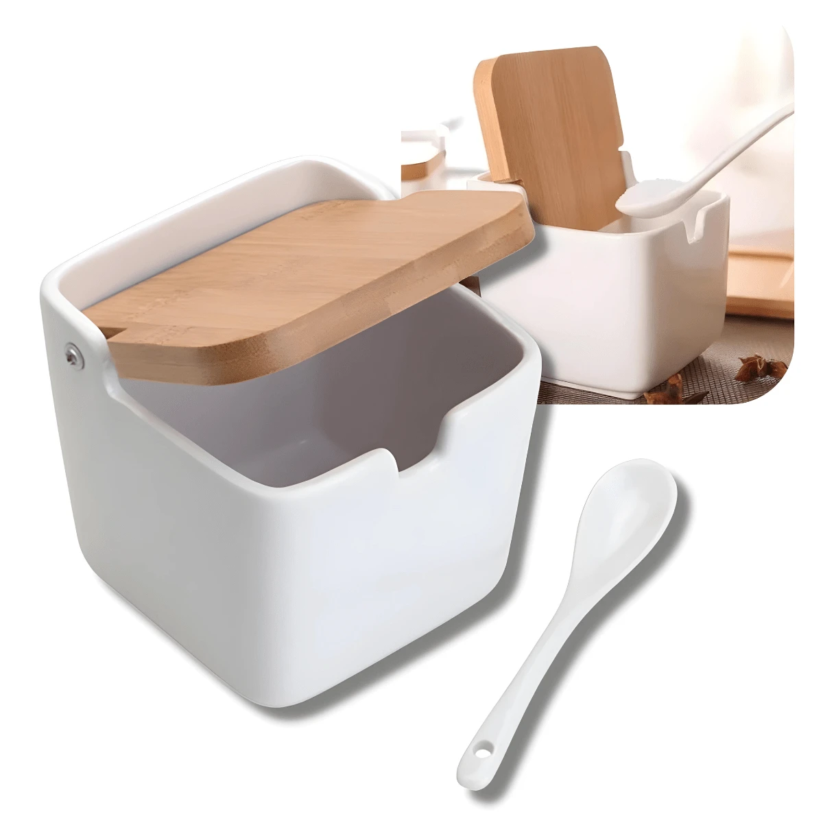 Salt Cellars & Servers - White - View 1