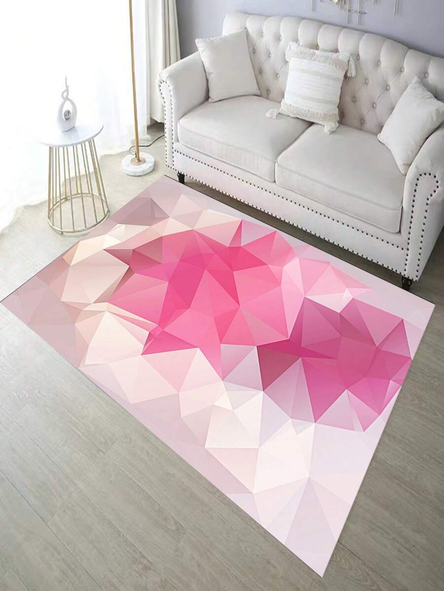 1 Miếng Flannel Phòng khách Thảm trải sàn , Đơn giản Và Đáng yêu Thảm cửa Với Chống trượt Cơ sở - Nhiều màu - Xem 1