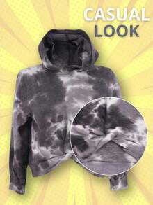 Sudadera para mujer diseño deslavado color gris, tela suave, ligera, cómoda. - Ver 2