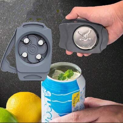 1pc Multifunctional Can Opener For Beverage, Beer And Wine Bottle