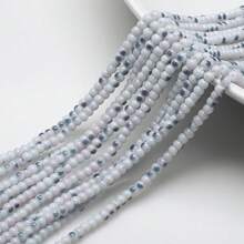 4MM Hai tông màu Hạt Hạt thủy tinh , Bắt chước Sứ Ngọc Hạt , DIY Thủ công Đồ trang sức Vòng tay Vòng Cổ Làm Chất liệu - Hạt ánh sáng hai màu 4MM - Xem 14