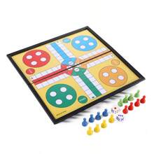 Large Magnetic Magnetic Flying Chess Foldable & Portable Chess Board Game For Family Party Gathering - Multicolor - View 2