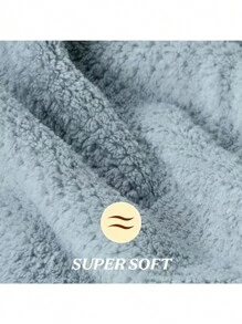 1 chiếc khăn tắm thấm hút lớn, khăn lau khô mềm bằng sợi nhỏ co giãn cho tóc xoăn ướt, tóc dài, khăn lau khô tóc nhanh chống xơ rối, phụ kiện phòng tắm, mũ trùm đầu, mũ tắm, sản phẩm chăm sóc tóc và phụ kiện cho tiệm cắt tóc, đồ dùng làm đẹp khi đi du lịch - Xem 3