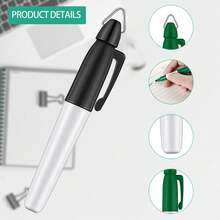 4pcs Permanent Markers For Nurses Badge Mini Hook Permanent Badge Marker Keychain Mini Markers For Badge Ring Golf Ball Bullet Tip Fine Point Markers - Multicolor - View 4