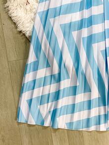 Women Skirts - 淺藍色 - 查看 4