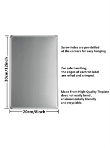 1pc Vintage Metal Sign - Retro Tin Sign - Dessert Food Theme - For Decorating Walls In Kitchen, Bakery, Cafe, Restaurant, Sign Size 12*8 Inches - Multicolor - View 9