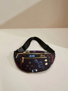 時尚防水女士腰包肩背兩用,結合腰包及胸包設計 - 彩色 - 查看 2