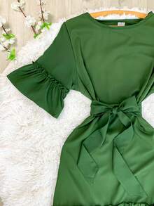 Women Dresses - 軍綠色 - 查看 3