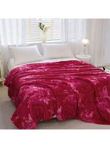 1 Pieza Manta De Cama De Franela Para Uso Doméstico 190*210cm - transparente - Ver 4