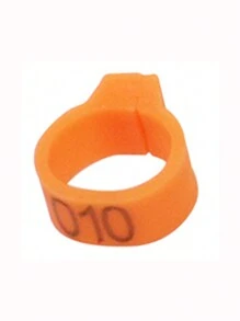 100pcs Orange Pigeon Leg Rings No.001~100, Inner Diameter 8mm Racing Pigeon Training Band Homing Pigeon Leg Band Bird Carrying Tag - Orange - View 9
