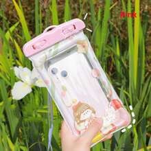 Thuận tiện Trong suốt Thiết kế Hoạt hình Túi hơi Không thấm nước Ốp lưng & bao da điện thoại Với Dây đeo , Màn hình cảm ứng Tương thích - Nhiều màu - Xem 5