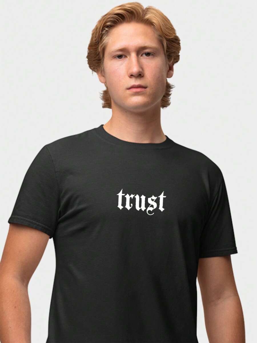 Men T-Shirts - 黑色 - 查看 1