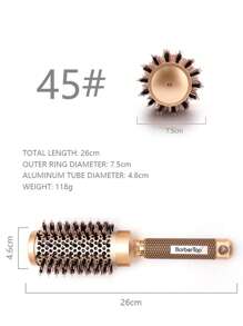 1支离子圆梳，防静电造型沙龙梳，适用于专业沙龙和家庭使用，梳子，美发工具，美发产品和配件，适用于理发店、美容院、返校季、旅行度假必备品，女士美发配件，梳子，解结梳，球形梳，迷你梳子套装，木梳，卷发梳，美发设备，梳子，梳子套装，梳子，卷发梳，解结梳，女士梳子，理发师，理发配件，理发店，美发设备 - 彩色 - 查看 12