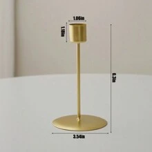 1pc Nordic Style Luxury Standing Retro Metal Candle Holder For Party, Wedding Decor, Romantic Dinner Atmosphere Set, Table Centerpiece