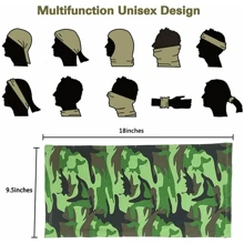多功能头带/颈套，防紫外线，适合骑行、摩托车、滑雪 - 包括面罩和冰丝袖套