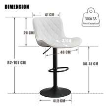 Sillas De Cocina Bancos Para Barra Taburetes De Bar - Blanco - Ver 2