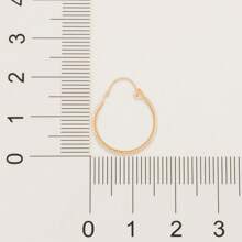 Brinco argola folheado a ouro; 520402 Rommanel