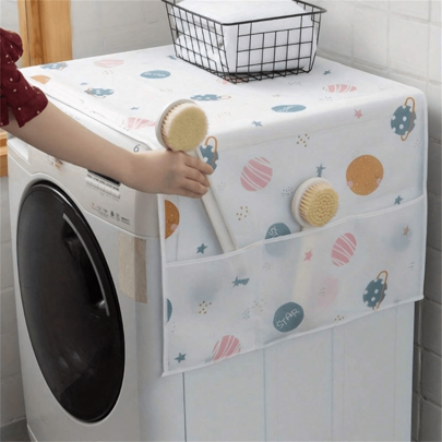 1 Pieza De Tela De Cubierta De Organización Y Almacenamiento A Prueba De Polvo, Refrigerador/lavadora Simple Para El Hogar Tela De Cubierta De Organización Y Almacenamiento A Prueba De Polvo, Cubierta A Prueba De Polvo, Bolsa De Almacenamiento Y Organización, Cubierta Doméstica Para La Parte Superior De Los Electrodomésticos, Bolsa Colgante Para Cubierta De Refrigerador