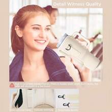 Water Bottle Carrier Bag With Phone Pocket For 40oz Tumbler With Handle, Neoprene Water Bottle Holder Pouch With Adjustable Strap And Straw Cap For Cup Accessories Camping