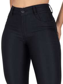 Women Jeans - 黑色 - 查看 3