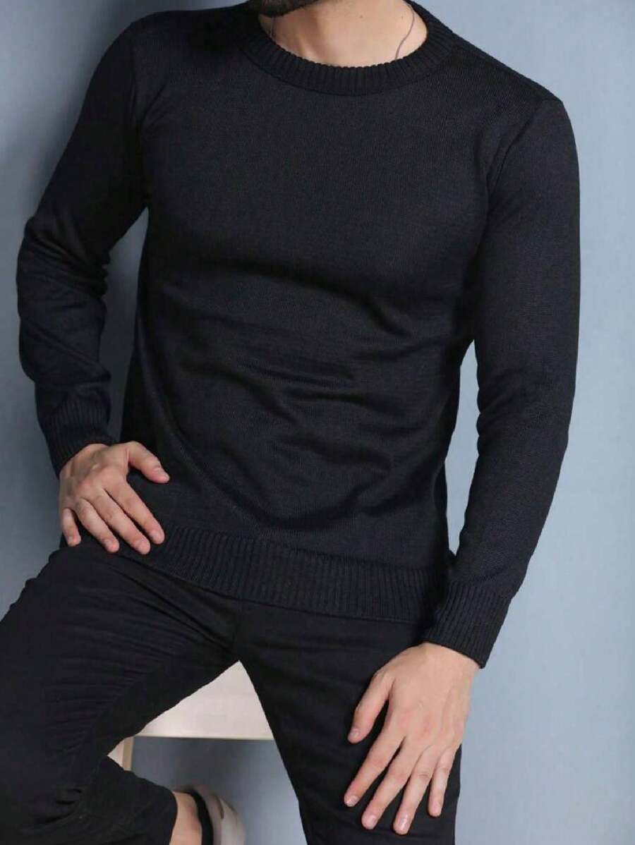 Men Sweaters - Black - View 1