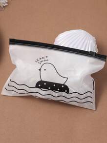 30pcs Clear White Square Wave Shape Hair Clips For Women (Packed In Bird Design Box) Hair Ties Ponytail Holders Hair Elastics Hair Rubber Bands Scrunchies Hair Rope Elastic Hair Tie, Hair Bobbles Hair Accessories Head Accessories Elastic Band - Multicolor - View 2