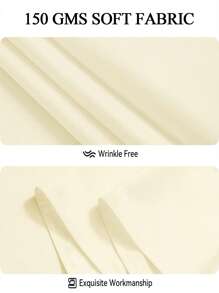 1pc Ivory White Solid Color Polyester Tablecloth, Clean & Easy For Wedding, Banquet, Party - Ivory White - View 5