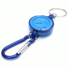 1 pieza Carrete retráctil de plástico con llavero con forma de calabaza y clip para cordón para útiles de oficina, accesorios casuales para automóviles, accesorio para bolsos, mochila para la escuela