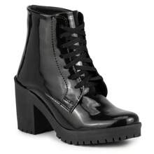 Women Mid-Calf Boots - Black - View 1