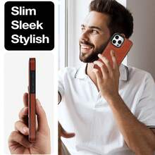 时尚斜挎包，配有仿皮手机壳、内置支架、腕带、颈绳，适用于 15 14 13 12 11 Pro Max 14 Plus 15 Plus Xs Max Xr 12 Mini 13 Mini 7 Plus 8 Plus、S24 S23 S22 S21 Ultra S21 Plus S21fe Note 20 Ultra A14 A53 A54 - 巧克力棕 - 查看 10