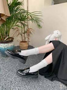 4đôi Trân châu Bên Vớ Đối với phụ nữ Mùa hè Gầy Ins Thủy triều Tất cả Phù hợp Hình trụ Đáng yêu Người Nhật Bản Phòng ban JK Retro Phong cách Preppy - Nhiều màu - Xem 11