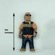Hoạt hình Phong cách Nhân vật hành động Nhựa Búp bê Thu nhỏ Bức tượng nhỏ Mô hình Bộ sưu tập Đồ Chơi Trang trí máy tính để bàn - Cam Hank - Xem 2