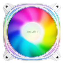 Aigo Z12 Computer Case Fan Reverse PC 120mm Rgb Fan Cooler 4pin PWM CPU Cooling Fan 3pin5v Argb 12cm Fan One Pack