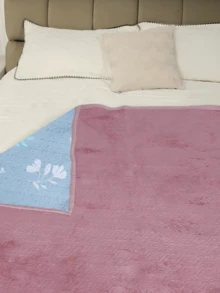 Double Bedspread Quilt With Brief, Straight Edge 2.00x2.30 - Lilac Purple - View 2